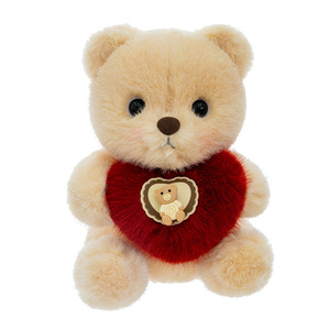 Orsacchiotto di <span class=keywords><strong>Peluche</strong></span> da Otto Pollici, Giocattolo Antistress per Ragazze, Regalo di Compleanno, Imbottitura in Cotone PP, Fodera in Rete - Product Image 5