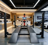 Máquina de Alineación 3D BEIJING WS, Balanceadora de 250W y 220rpm, Pantalla LED, Herramientas para Taller de Neumáticos, Peso Máximo de Rueda 75kg, 220V, Modelo WS012