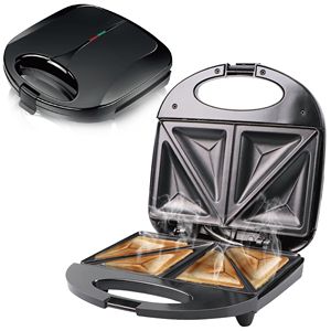 Mini-appareil à sandwich électrique triangulaire antiadhésif 850W pour petit-déjeuner, 2 tranches, à <span class=keywords><strong>prix</strong></span> réduit - Product Image 1