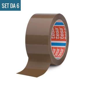 TESA - 04280-00040-00 C Lot de 6 rubans de scellement de carton, déroulage bruyant, couleur marron-rubans adhésifs EAN 4005800162855 - Product Image 2