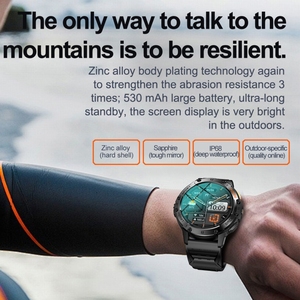 Montre connectée <span class=keywords><strong>LEMFO</strong></span> K66 avec écran de 1,85 pouces, design moderne, prise en charge de la fréquence cardiaque - Product Image 4