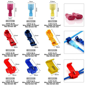 Quick Splice Connector T-Tap Series Quick Connecting <b>Electrical</b> Terminal Scotch Lock Quick Splice Wire Connector 160pcs <b>Kit</b> - Product Image 6