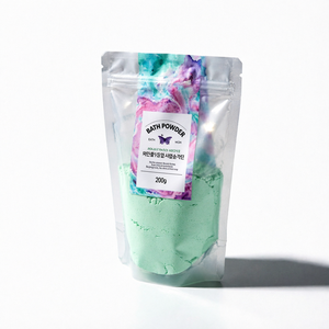 Poudre de bain 200g au parfum menthe et jasmin pour un bain relaxant - Product Image 1