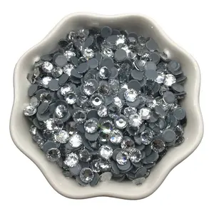 Flatback blanco cristal de hierro caliente arreglar diamantes de imitación