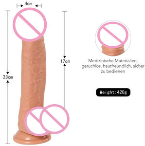Consolador Realista Grande de Silicona Líquida, Consoladores Enormes con Fuerte Ventosa, Pene, Productos Sexuales para Adultos, Juguetes Sexuales para Mujeres - Product Image 3