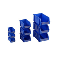 Caisses de rangement en plastique empilables recyclables - Conteneurs durables à forte capacité de charge, écologiques, boîtes de rangement multi-niveaux