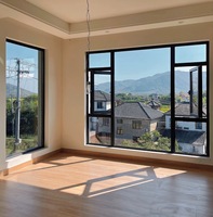 Ventana de Aluminio con Rotura de Puente Térmico Personalizada para Balcón y Sala de Estar, Reducción de Ruido e Impermeable, Diseño Minimalista