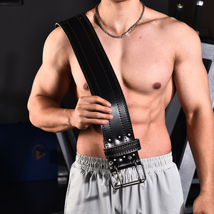 Ceinture de musculation en cuir véritable, soutien lombaire, ceintures de gym pour les entraînements de fitness - Product Image 1