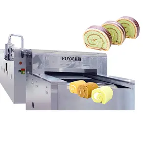 Oven kue multifungsi/mesin pembuat kue lapisan rol Swiss/garis produksi otomatis