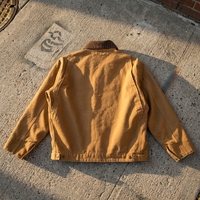 Veste de travail personnalisée pour homme en toile de canard épaisse, coupe décontractée, style utilitaire, effet vieilli, pour charpentiers, chauffeurs de camion et ouvriers, type bomber