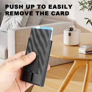 Nouveau Portefeuille Minimaliste en Fibre de Carbone pour Hommes, Portefeuille Métallique, Blocage RFID, Porte-cartes de Crédit, Idéal pour les Cadeaux - Product Image 4