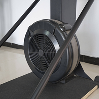 Machine de ski commerciale à résistance d'air réglable sur 10 niveaux, entraîneur de ski d'intérieur avec écran LCD, antidérapante pour la maison et la salle de sport, cardio complet du corps