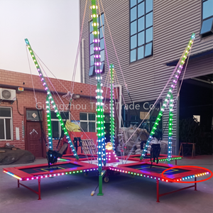 Équipement de divertissement <span class=keywords><strong>Trampoline</strong></span> électrique gonflable pour <span class=keywords><strong>4</strong></span> personnes <span class=keywords><strong>Trampoline</strong></span> de saut à l'élastique - Product Image 5