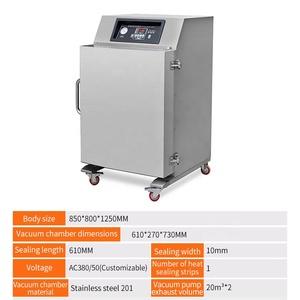 Machine de mise sous vide à chambre de type armoire DZ610 pour ensilage de maïs, avec fonction de compression et de rembourrage, certifiée CE, prix usine - Product Image 3