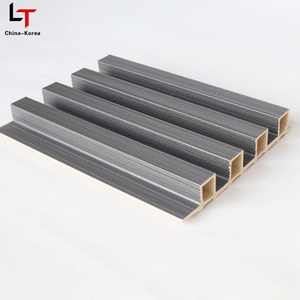 Lâu năm màu đen trang trí nội bộ rãnh thanh doghe trong legno WPC bên ngoài tường Panel Composite Ốp - Product Image 2