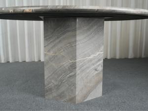 โต๊ะรับประทานอาหารหรูหรา UnionStone แบบสั่งทำพิเศษ 10 ที่นั่ง สไตล์โมเดิร์น คุณภาพสูง หินอ่อนสีเทาธรรมชาติ ดีไซน์สั่งทำพิเศษ - Product Image 2