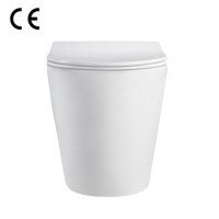 Usine Offre Spéciale direct personnalisé wc sanitaires lavage sans rebord toilette toilette une pièce en céramique blanche CE pour salle de bain