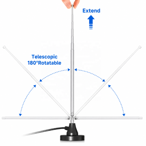 <span class=keywords><strong>Antenne</strong></span> radio <span class=keywords><strong>FM</strong></span> télescopique à base magnétique intérieure 87,5-108 MHz pour Pioneer Onkyo Yamaha Marantz - Product Image 3