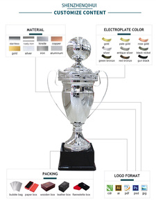 Trofeo in Metallo Grande su Misura per Competizioni Sportive, Trofeo Personalizzato per Campionati e Leghe - Product Image 6