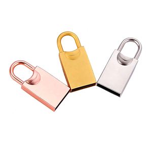 Nouvelle clé USB miniature en métal de luxe en forme de cadenas, interface USB 2.0/3.0, logo personnalisé, boîte cadeau, garantie 1 an - Product Image 2