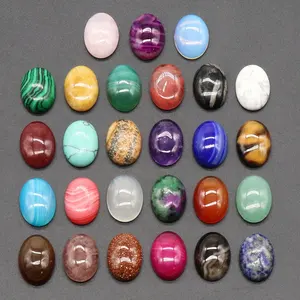 อัญมณีทรงไข่18*13*6มม. ทำด้วยมือพลอยธรรมชาติพลอยตาเสืออเมทิสต์ Lapis howlite Cabochon