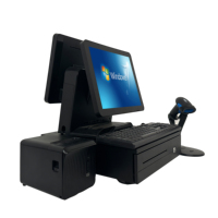 15.6 'écran tactile tout en un système de point de vente Machine Pos ordinateur Win10 pour système Pos Retailmachin enregistrer la caisse