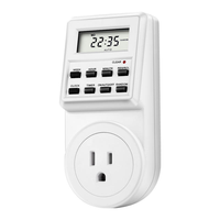 Stop Kontak Timer Digital Pintar 230V yang Dapat Diprogram, Standar EU US UK untuk Rumah dan Kantor dengan Arus Terukur 16A
