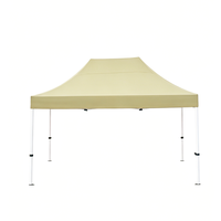 Tente de stand d'exposition pliable double Oxford imperméable pour publicité extérieure, auvent à quatre coins, parasol pour activités commerciales et événements.