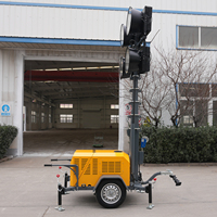Tour d'éclairage mobile extérieure à moteur essence, tour d'éclairage mobile extérieure, 7 m extensible, ultra-puissante