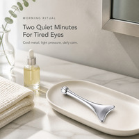 Outil de massage facial et corporel en métal XUNMEI, outil de massage Gua Sha en alliage de zinc, rouleau de massage pour les yeux, bâton de massage Gua Sha, outil facial Gua Sha, fabrication en usine
