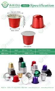 Capsules de café vides en papier d'aluminium jetables pour tasses en K et dosettes de café pour machines à café au <span class=keywords><strong>chocolat</strong></span> - Product Image 6