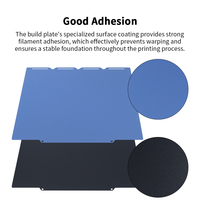 Lembaran Fleksibel Dua Sisi 270*270mm untuk Pencetakan Dingin Suhu Rendah, Plat Pembuatan untuk Printer 3D Snapmaker U1, Warna Hitam atau Biru Opsional