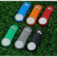 Amrta A02 – Nouveau design d'usine – Outil de réparation de divots de golf personnalisé pliable – Marqueur de balle personnalisé en acier inoxydable et alliage d'aluminium