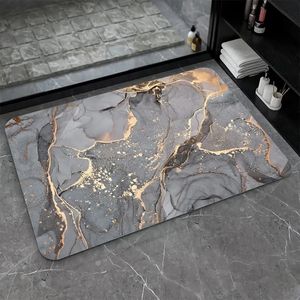 Juego de Alfombras de Baño CF de Lodo de Diatomeas Absorbente, Tapete Antideslizante de Diatomita <span class=keywords><strong>para</strong></span> Piso de Ducha y Baño - Product Image 1