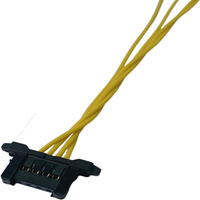 HRS DF51K SignalBee غلاف بقفل مركزي بخطوة 2.0 مم، صف واحد 2-6P + صف مزدوج 4-30P، 3 أمبير UL1061 22AWG 300 فولت، ضفيرة أسلاك مخصصة