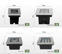 Luz LED Cuadrada Empotrable para Exterior, 3W 4W 5W 6W 9W 12W 16W 24W 36W 12V 24V, para Empotrar en el Suelo