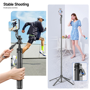 CYKE C18 Asta Selfie Regolabile in Angolazione 1800mm con Supporto a Quattro Gambe e Impugnatura con Rotazione Manuale a 360 Gradi, Interfaccia con Vite da 1/4 - Product Image 3