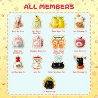 Cat PAI Funny Fruits Series Blind Box Figuren Willekeurige Actiefiguren Verrassing Mysterieus Verzamelbaar Speelgoed Kerst Verjaardag Cadeaus