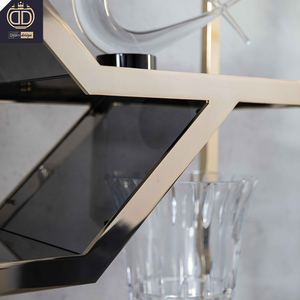 Meuble Bar Moderne de Luxe en Acier Inoxydable Doré, Mini Vitrine à Boissons en Bois pour la Maison, Armoire à Vin Db-giorgio-01-charisma - Product Image 5