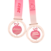 Médailles de triathlon personnalisées de haute qualité pour le triathlon de Saint-Malo en France, médailles de finisseur, marathon, natation, course à pied, cyclisme