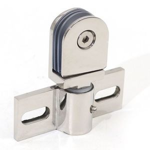 Bisagra pivotante ovalada de acero inoxidable F-622 con acabado espejo para puerta de ducha, puerta de vidrio, puerta de madera - Product Image 3