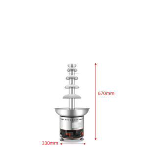 Air Mancur Cokelat Portabel 6 Lapis - Peralatan Meja Dessert Buah & Kacang Bertenaga Listrik - Menara Air Terjun Leleh untuk Pesta Kecil - Product Image 5