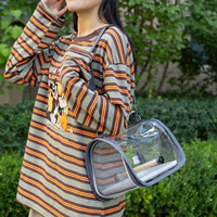 Sac de transport spacieux et transparent pour oiseaux avec conception à flux d'air pour petits animaux domestiques – Sac de transport quotidien pour animaux