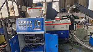 Máquina de reciclaje de troquelado de láminas de plástico HDPE LDPE PP <span class=keywords><strong>con</strong></span> refrigeración por aire de un solo tornillo, película plástica, <span class=keywords><strong>1</strong></span> unidad, 2 unidades - Product Image 3