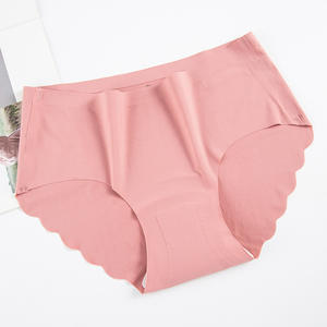 Sous-vêtements en latex naturel thaïlandais pour femmes, <span class=keywords><strong>culotte</strong></span> en latex taille mi-haute, soie glacée, sans couture - Product Image 5