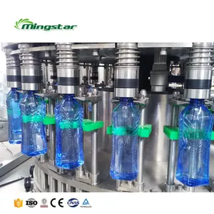 15000BPH Complete Line Fully Automatic 3 In 1 Small Scale Bottled Drinking Water Making Stealing Line