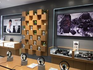 Tùy chỉnh di động xoay Đồng hồ đồ trang sức <span class=keywords><strong>Showcase</strong></span> LED chiếu sáng ưa thích cửa hàng bán lẻ đồ nội thất triển lãm cho cửa hàng hiển thị - Product Image 2