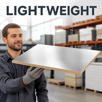 Feuille d'aluminium rectangulaire double face |   Performances résistantes au feu pour les systèmes de conduits de ventilation des hôpitaux et des écoles