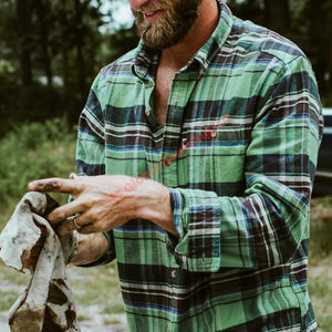 Chemises en flanelle tissées pour hommes Tissu durable Coupe confortable Style durable Idéal pour tous les jours Satisfaction parfaite garantie - Product Image 3