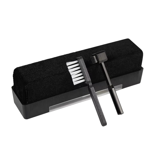 3-in-1 Universal Vinyl Record Player Cleaning Kit Carbon Fiber Stylus and Velvet Brush for Phonograph Premium Cleaners